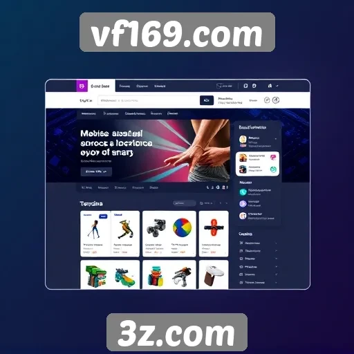 Interface do usuário do vf169.com em destaque